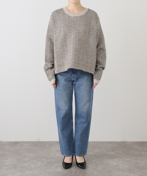 MASU(エムエーエスユー)の「MASU AURORA SHORT SWEATER:ニット(ニット/セーター・レディース・ホワイト・48)」の2枚目の写真