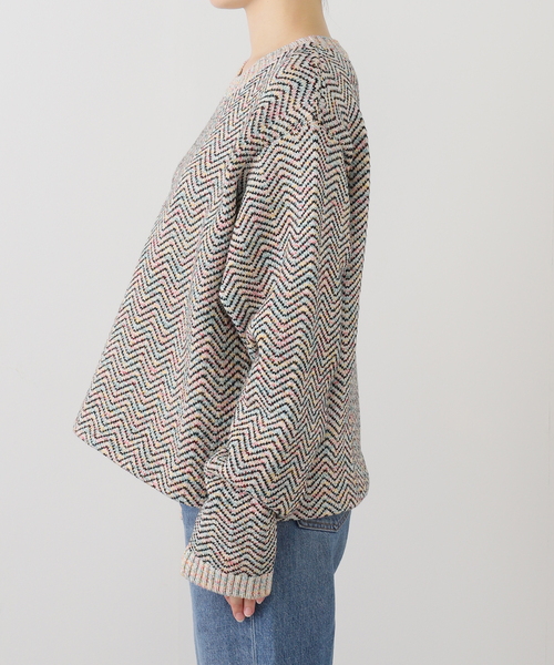 MASU(エムエーエスユー)の「MASU AURORA SHORT SWEATER:ニット(ニット/セーター・レディース・ホワイト・48)」の4枚目の写真