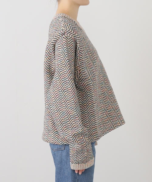 MASU(エムエーエスユー)の「MASU AURORA SHORT SWEATER:ニット(ニット/セーター・レディース・ホワイト・48)」の6枚目の写真