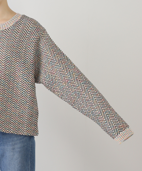 MASU(エムエーエスユー)の「MASU AURORA SHORT SWEATER:ニット(ニット/セーター・レディース・ホワイト・48)」の7枚目の写真