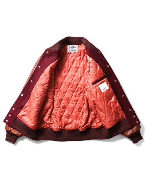 HOUSTON（ヒューストン）の「HOUSTON メルトンスタジャン(VALLEY)（スタジャン・メンズ・ブラック/マスタード/マルーン・LARGE/X-LARGE/XX-LARGE/MEDIUM）」の6枚目の写真