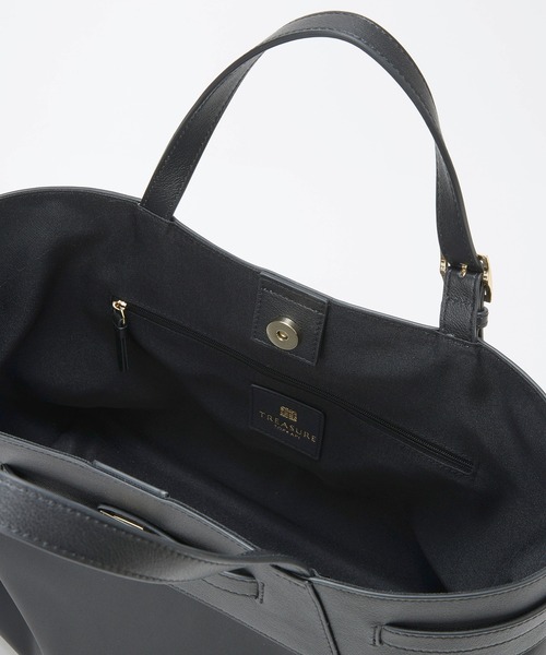TREASURE TOPKAPI(トレジャートプカピ)の「【TREASURE TOPKAPI】ナイロン レザーコンビ 2way トートバッグ A4対応(トートバッグ・レディース・ブラック/ベージュ・FREE)」の14枚目の写真
