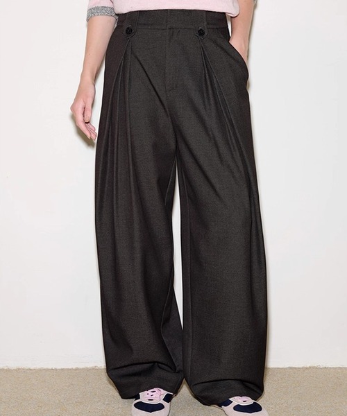 【ほぼ未使用】PT01 SUPER100's 2プリーツ ツイード スラックス 100S ファッション 【ほぼ未使用】PT01 SUPER100's 2プリーツ