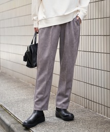 フェイクスエードテーパードパンツ