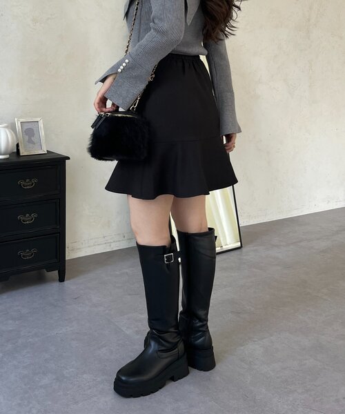 prose verse(プロズヴェール)の「マーメイドミニスカート(スカート・レディース・グレー/ブラック・SMALL/LARGE/MEDIUM)」の7枚目の写真