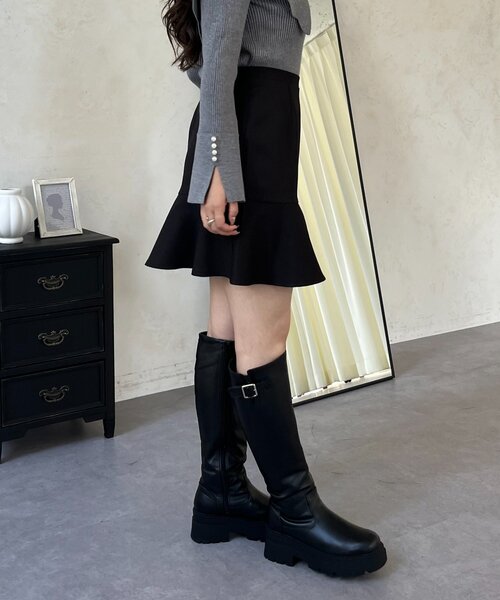 prose verse(プロズヴェール)の「マーメイドミニスカート(スカート・レディース・グレー/ブラック・SMALL/LARGE/MEDIUM)」の10枚目の写真