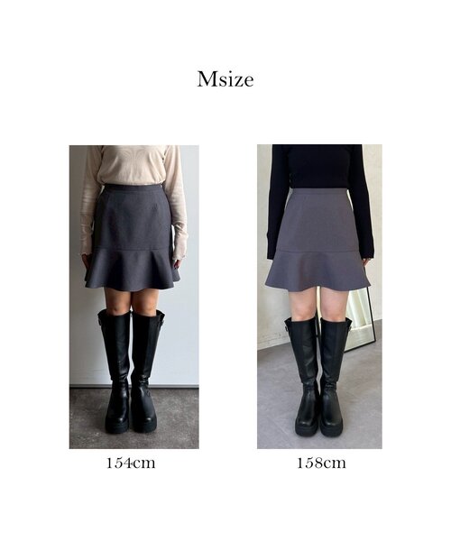 prose verse(プロズヴェール)の「マーメイドミニスカート(スカート・レディース・グレー/ブラック・SMALL/LARGE/MEDIUM)」の19枚目の写真