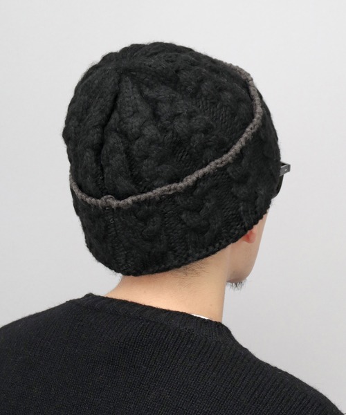 COLEMAN(コールマン)の「裏ボア ケーブル編み ニットワッチ ニット帽(ニットキャップ/ビーニー・メンズ・ブラック/アイボリー/モカ・FREE)」の22枚目の写真
