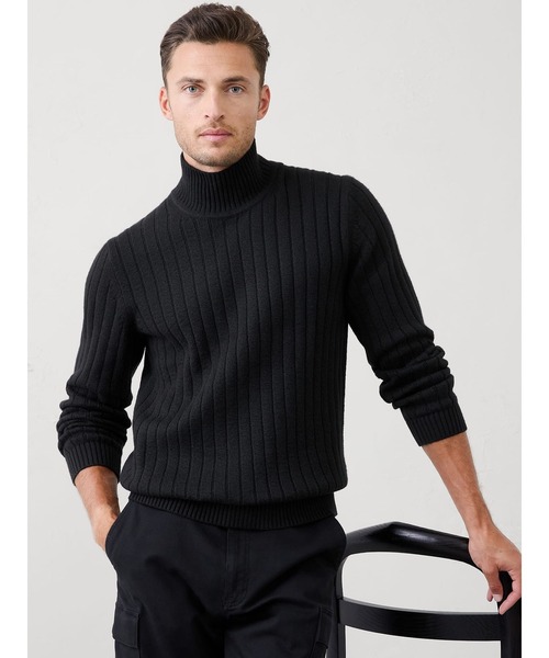 BANANA REPUBLIC FACTORY STORE（バナナリパブリック ファクトリーストア）の「BANANA REPUBLIC FACTORY STORE　　コージータートルネックセーター（ニット/セーター・メンズ・オリーブ/ブラック/キャメル・XL/L/M/S）」の2枚目の写真