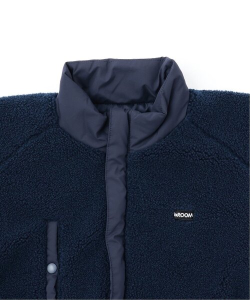 b・ROOM（ビールーム）の「ボリュームシルエットボアジャケット（ブルゾン・キッズ・ピンク/ネイビー/アイボリー/グレー・140cm/120cm/130cm/100cm/110cm/150cm）」の10枚目の写真