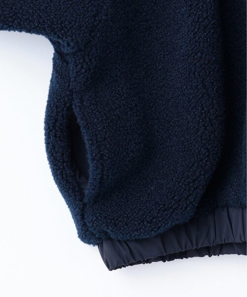 b・ROOM（ビールーム）の「ボリュームシルエットボアジャケット（ブルゾン・キッズ・ピンク/ネイビー/アイボリー/グレー・140cm/120cm/130cm/100cm/110cm/150cm）」の13枚目の写真