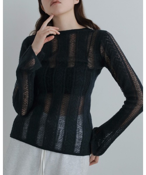 t  anuke   Fringe Knit Bustier anuke（アンヌーク） SALE ANUKE (アンヌーク）Fringe Knit Bustier
