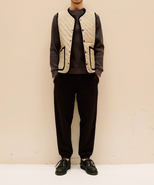 Jackman X Lavenham Bound Pocket Collarless Gilet Mens / ジャック