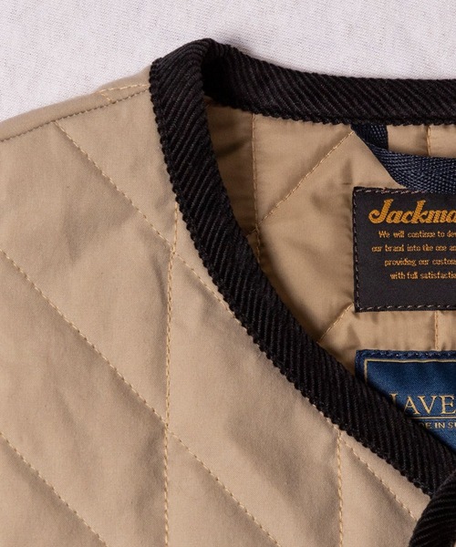 LAVENHAM(ラベンハム)の「Jackman X Lavenham Bound Pocket Collarless Gilet Mens / ジャックマン バウンド ポケット カラーレス ジレ メンズ(ベスト・メンズ・ベージュ/チャコール・S/L/XL/M)」の15枚目の写真