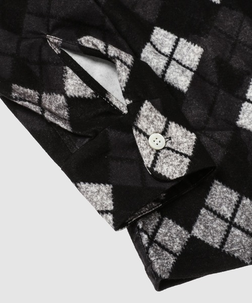 NOMA t.d.（ノーマティーディー）の「Argyle Open Collar Shirt（シャツ/ブラウス・メンズ・ブラウン/ブラック・4/3）」の7枚目の写真