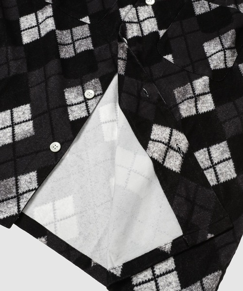 NOMA t.d.（ノーマティーディー）の「Argyle Open Collar Shirt（シャツ/ブラウス・メンズ・ブラウン/ブラック・4/3）」の8枚目の写真