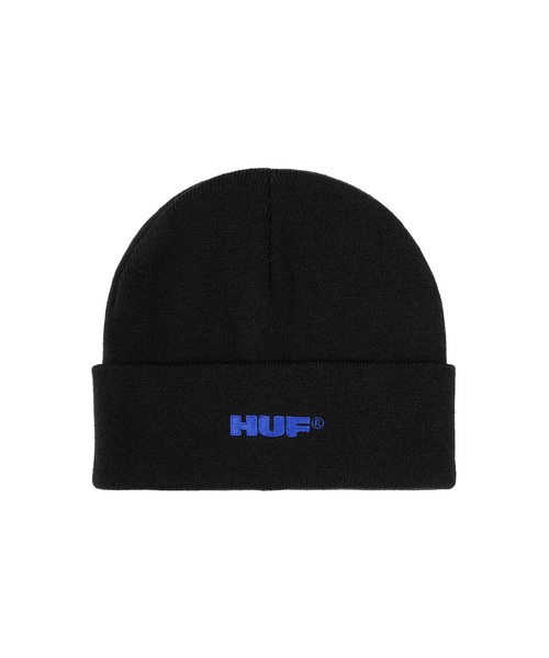 HUF（ハフ）の「ALL CAPS CUFF BEANIE（ニットキャップ/ビーニー・メンズ・ブラック/バーガンディー/ホワイト系その他・O/S）」の6枚目の写真