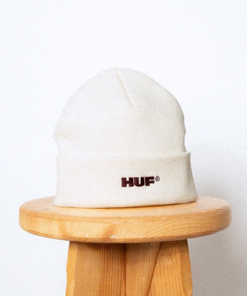 HUF（ハフ）の「ALL CAPS CUFF BEANIE（ニットキャップ/ビーニー・メンズ・ブラック/バーガンディー/ホワイト系その他・O/S）」の10枚目の写真