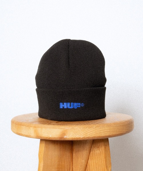 HUF（ハフ）の「ALL CAPS CUFF BEANIE（ニットキャップ/ビーニー・メンズ・ブラック/バーガンディー/ホワイト系その他・O/S）」の13枚目の写真
