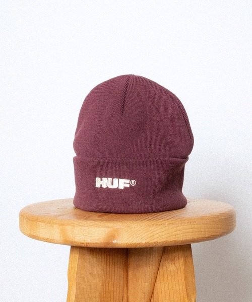 HUF（ハフ）の「ALL CAPS CUFF BEANIE（ニットキャップ/ビーニー・メンズ・ブラック/バーガンディー/ホワイト系その他・O/S）」の12枚目の写真