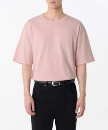 リラックスフィットクルーネックTシャツ[ローズウォーター]