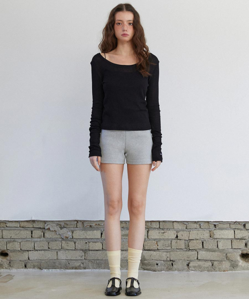 RENSE(レンセ)の「See-through Layer Long Sleeve Black(Tシャツ/カットソー・レディース・その他・OS)」の2枚目の写真