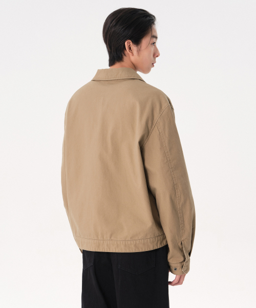 MUSINSA STANDARD（ムシンサスタンダード）の「フレンチサイクリストジャケット [ベージュ]（その他アウター・メンズ・その他・MEDIUM/LARGE/X-LARGE/XX-LARGE）」の3枚目の写真