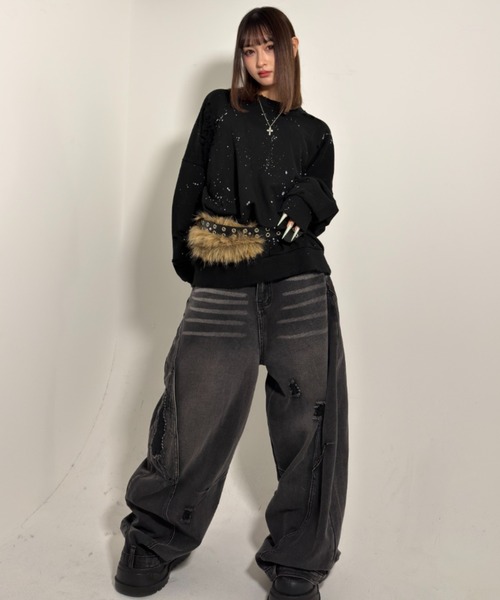 A'gem(エージェム)の「A'GEM/9 × .kom 『A'gem/エージェム』CABLE KNIT HOODIE ZIP UP/ケーブルニットフーディ―ジップアップ(ニット/セーター・レディース・ブラック/グレー・FREE)」の19枚目の写真