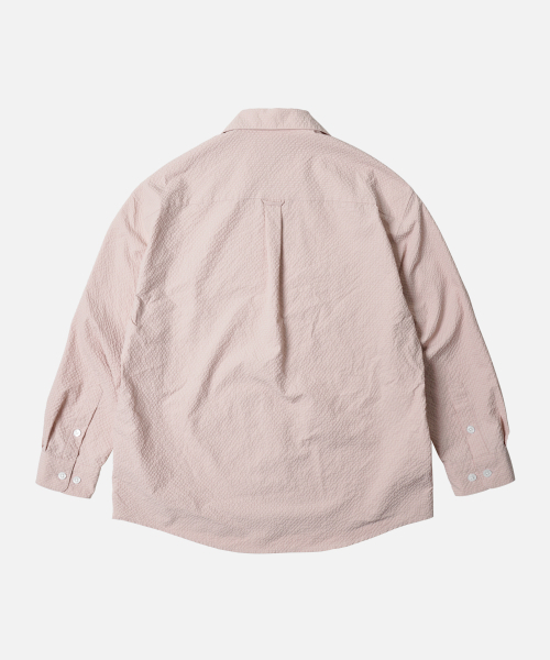 FRIZMWORKS(フリズムワークス)の「OPEN COLLAR SOLID SEERSUCKER SHIRT _ LIGHT PINK(シャツ/ブラウス・メンズ・その他・MEDIUM/LARGE/X-LARGE)」の2枚目の写真