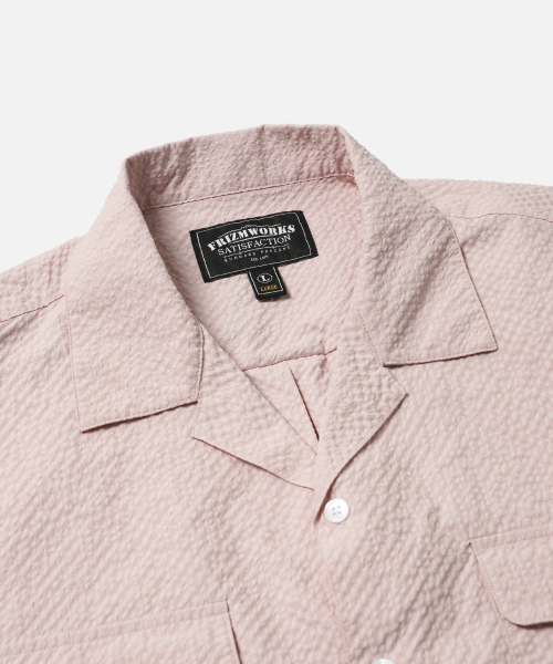 FRIZMWORKS(フリズムワークス)の「OPEN COLLAR SOLID SEERSUCKER SHIRT _ LIGHT PINK(シャツ/ブラウス・メンズ・その他・MEDIUM/LARGE/X-LARGE)」の3枚目の写真