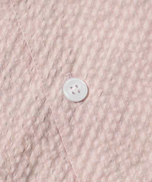FRIZMWORKS(フリズムワークス)の「OPEN COLLAR SOLID SEERSUCKER SHIRT _ LIGHT PINK(シャツ/ブラウス・メンズ・その他・MEDIUM/LARGE/X-LARGE)」の4枚目の写真