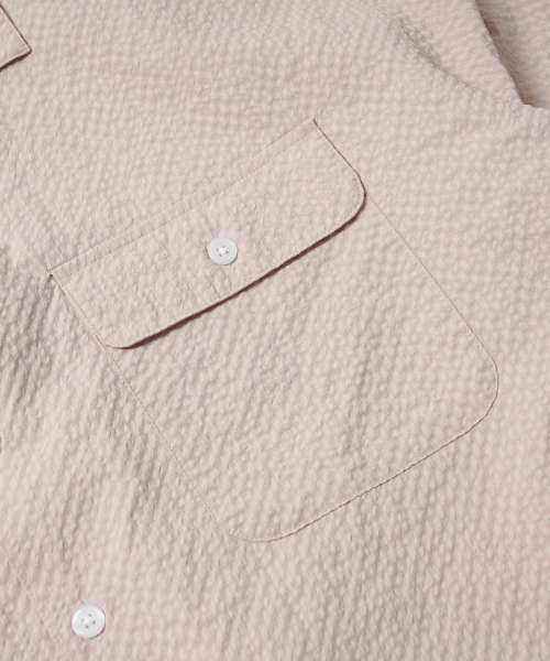 FRIZMWORKS(フリズムワークス)の「OPEN COLLAR SOLID SEERSUCKER SHIRT _ LIGHT PINK(シャツ/ブラウス・メンズ・その他・MEDIUM/LARGE/X-LARGE)」の5枚目の写真