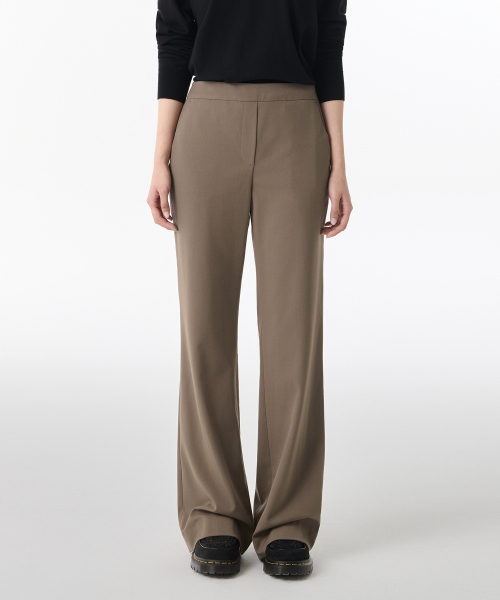 MUSINSA STANDARD WOMAN（ムシンサスタンダードウーマン）の「ウィメンズラップスカートレイヤードスラックス[ダスティベージュ]（スラックス・レディース・その他・34/32/30/31/24/25/26/27/28/29）」の4枚目の写真
