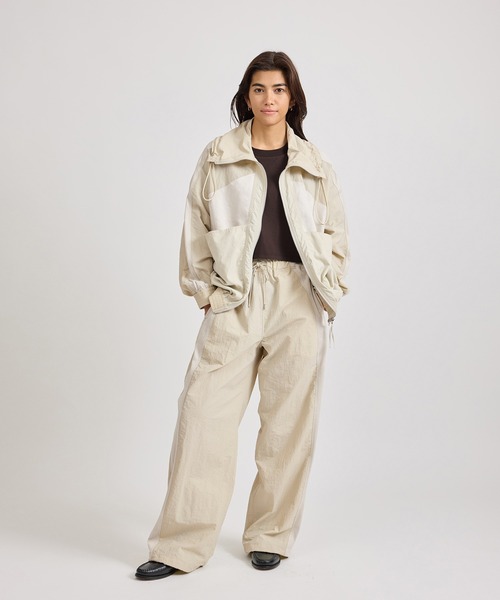 Saturdays NYC（サタデーズ ニューヨークシティ ）の「Edie Training Jacket  | WOMEN（セットアップ・レディース・キナリ/ネイビー・M/S）」の15枚目の写真