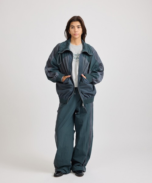 Saturdays NYC（サタデーズ ニューヨークシティ ）の「Edie Training Jacket  | WOMEN（セットアップ・レディース・キナリ/ネイビー・M/S）」の17枚目の写真