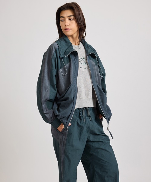 Saturdays NYC（サタデーズ ニューヨークシティ ）の「Edie Training Jacket  | WOMEN（セットアップ・レディース・キナリ/ネイビー・M/S）」の6枚目の写真