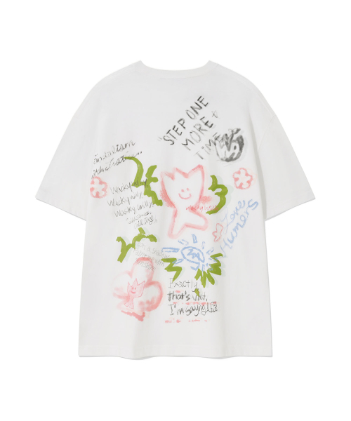 Wacky WiLLy（ワッキーウィリー）の「キキグラフィティ半袖Tシャツホワイト（Tシャツ/カットソー・レディース・その他・SMALL/MEDIUM/LARGE/X-LARGE）」の3枚目の写真