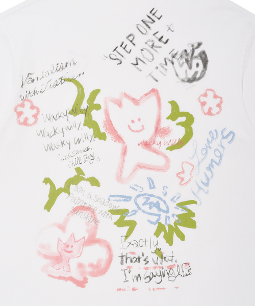 Wacky WiLLy（ワッキーウィリー）の「キキグラフィティ半袖Tシャツホワイト（Tシャツ/カットソー・レディース・その他・SMALL/MEDIUM/LARGE/X-LARGE）」の8枚目の写真