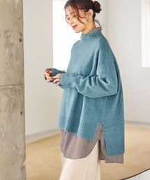 studio CLIP | 7ゲージウールミックスハイネック(ニット/セーター)