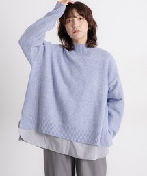 studio CLIP | 7ゲージウールミックスハイネック(ニット/セーター)