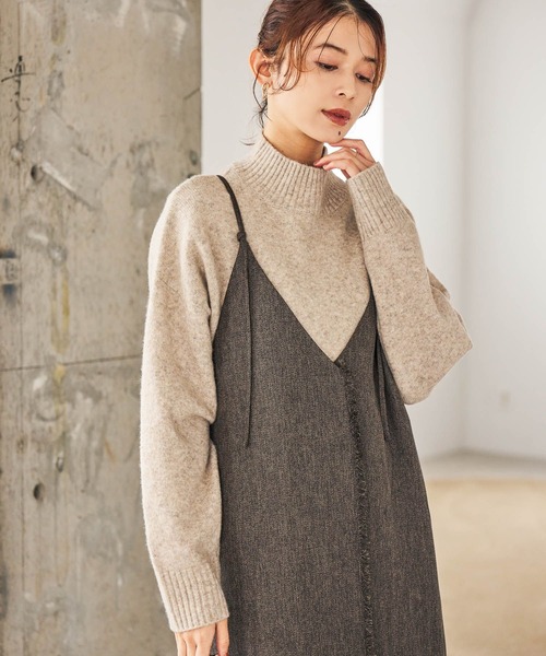 studio CLIP（スタディオクリップ）の「7ゲージウールミックスハイネック ※新色画像待ち（ニット/セーター・レディース・スモーク/ネイビー/ピンク/グリーン/ライトベージュ・FREE）」の17枚目の写真