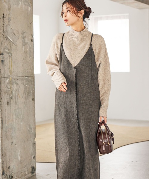 studio CLIP（スタディオクリップ）の「7ゲージウールミックスハイネック ※新色画像待ち（ニット/セーター・レディース・スモーク/ネイビー/ピンク/グリーン/ライトベージュ・FREE）」の19枚目の写真