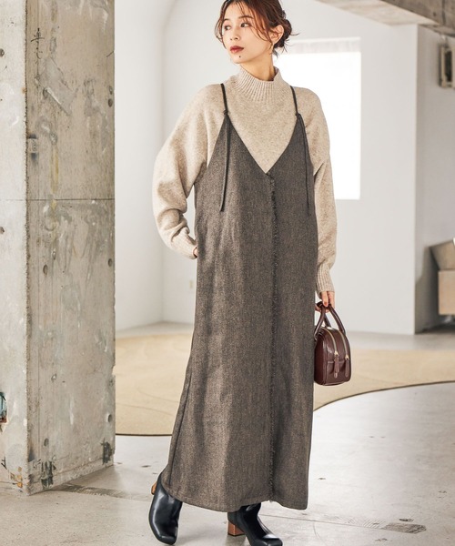 studio CLIP（スタディオクリップ）の「7ゲージウールミックスハイネック ※新色画像待ち（ニット/セーター・レディース・スモーク/ネイビー/ピンク/グリーン/ライトベージュ・FREE）」の20枚目の写真