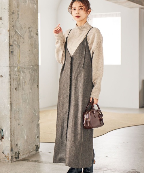 studio CLIP（スタディオクリップ）の「7ゲージウールミックスハイネック ※新色画像待ち（ニット/セーター・レディース・スモーク/ネイビー/ピンク/グリーン/ライトベージュ・FREE）」の21枚目の写真