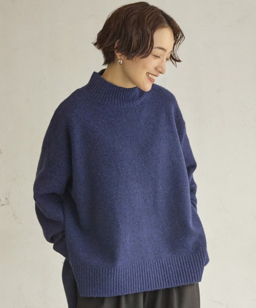 セール】7ゲージウールミックスハイネック（ニット/セーター）｜studio
