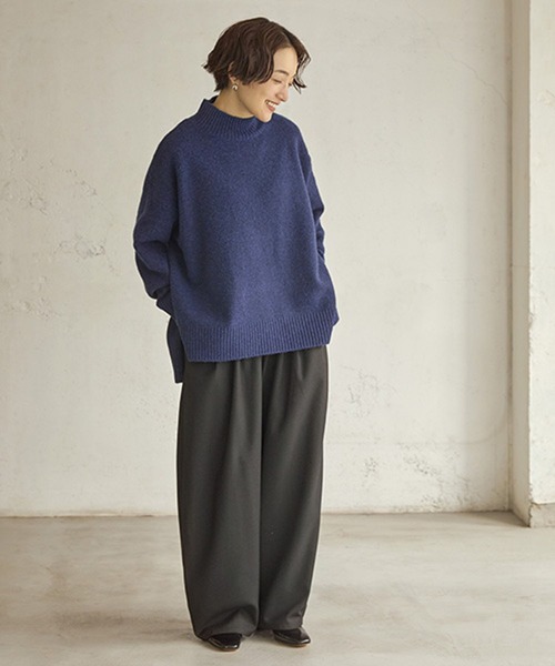セール】7ゲージウールミックスハイネック（ニット/セーター）｜studio