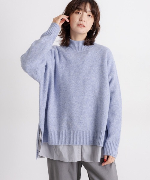 セール】7ゲージウールミックスハイネック（ニット/セーター）｜studio