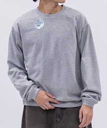 【15】〔DISCUS/ディスカス〕USAコットンブレンド オーバルワッペン ワンポイント刺繍 ロングスリーブTシャツ