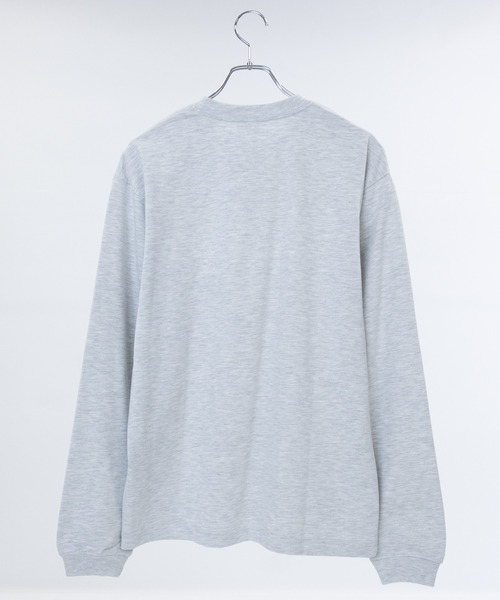 JOHN'S CLOSET（ジョンズクローゼット）の「【15】〔DISCUS/ディスカス〕USAコットンブレンド オーバルワッペン ワンポイント刺繍 ロングスリーブTシャツ（Tシャツ/カットソー・メンズ・ネイビー/ホワイト/グレー/杢グレー/ブラック・MEDIUM/LARGE）」の14枚目の写真