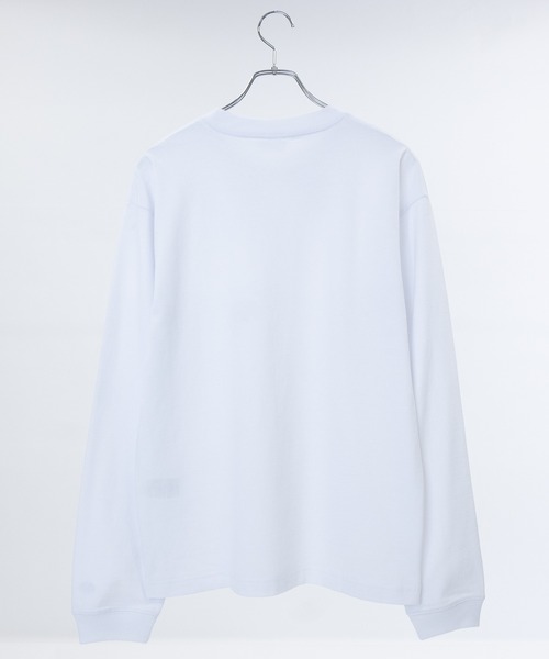 JOHN'S CLOSET（ジョンズクローゼット）の「【15】〔DISCUS/ディスカス〕USAコットンブレンド オーバルワッペン ワンポイント刺繍 ロングスリーブTシャツ（Tシャツ/カットソー・メンズ・ネイビー/ホワイト/グレー/杢グレー/ブラック・MEDIUM/LARGE）」の12枚目の写真